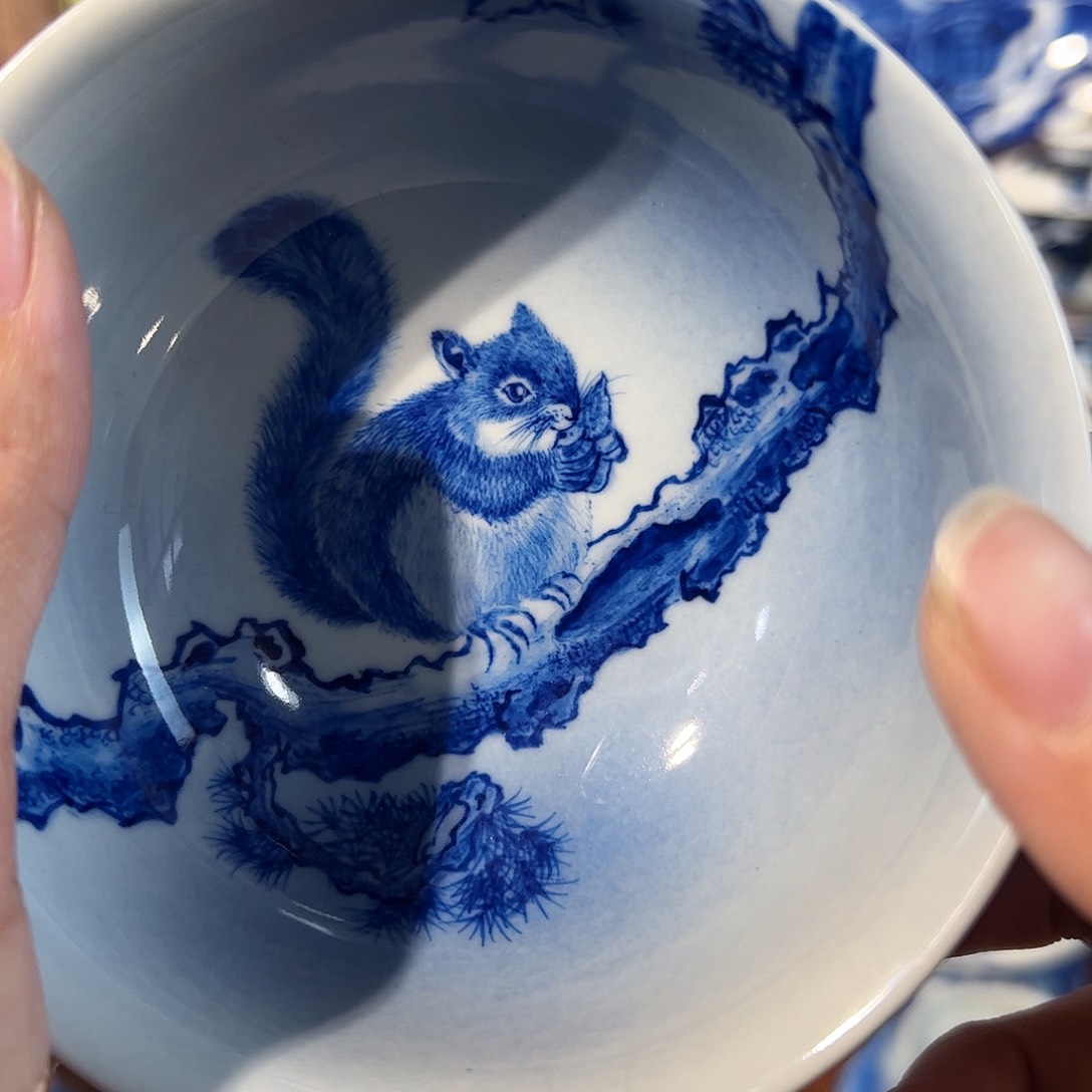 泥藝瓷梦松鼠杯杯