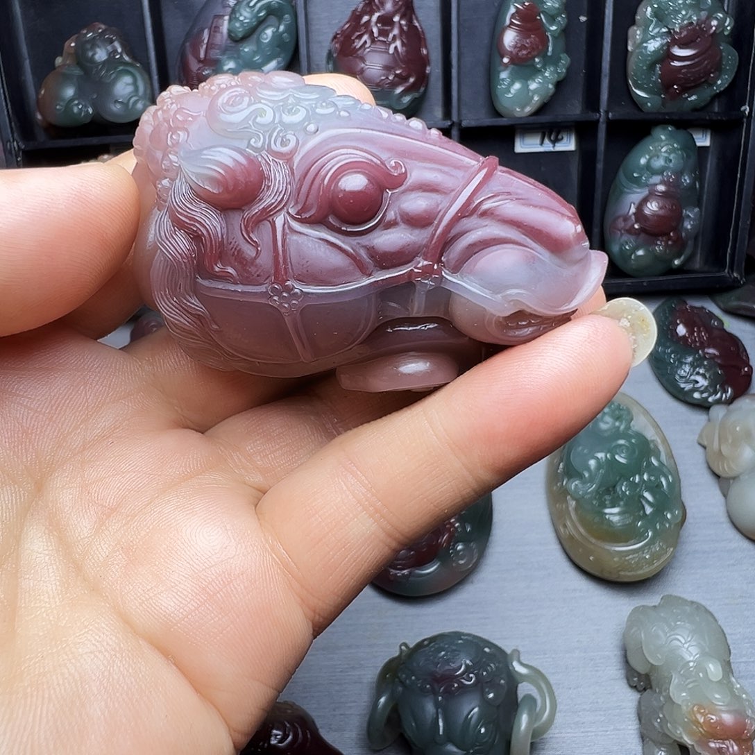 秋***果玛瑙/玉髓未镶嵌颈饰