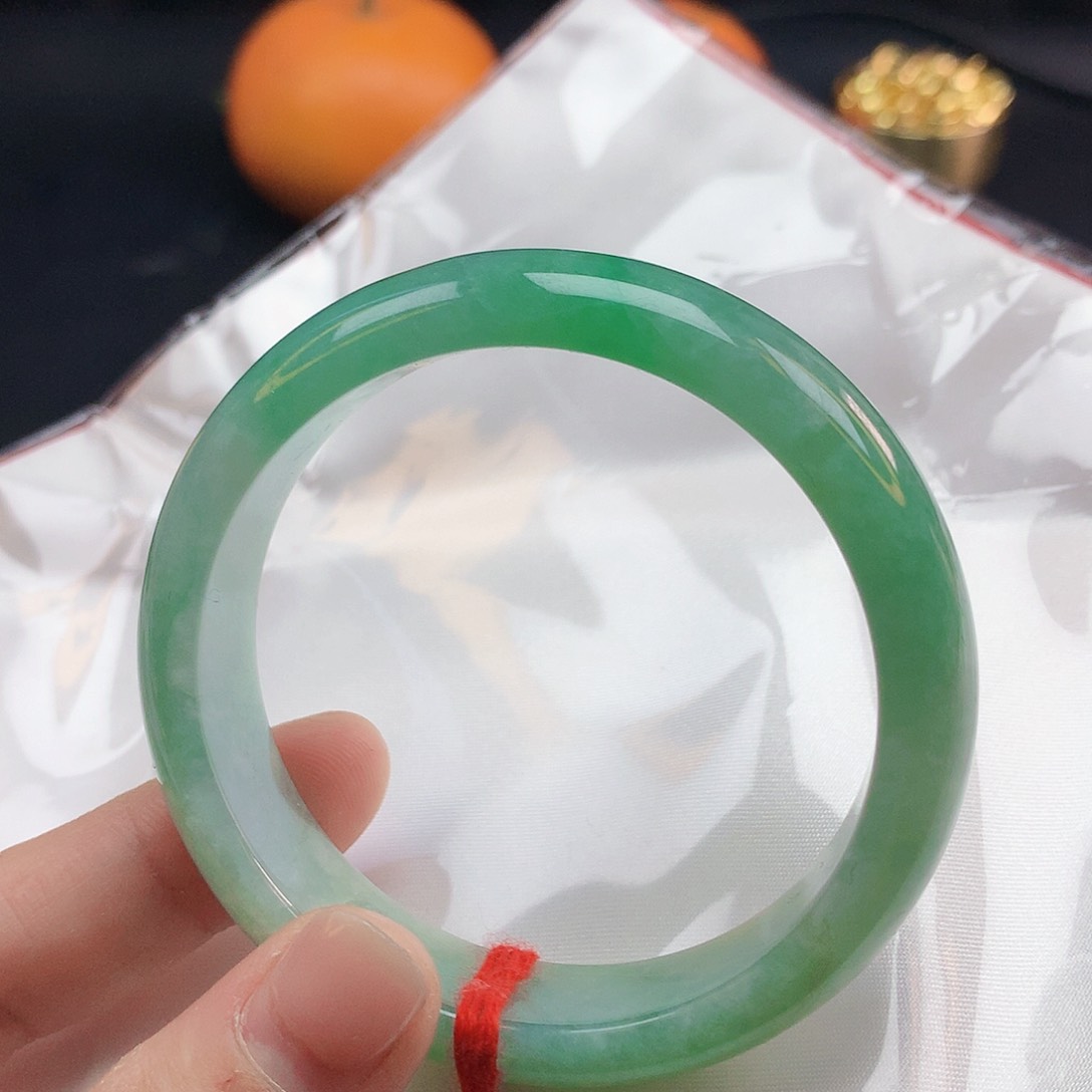 翡翠手镯未镶嵌54圈600119