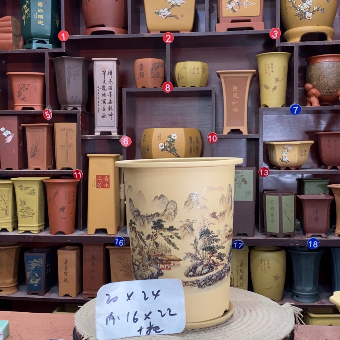 紫砂艺术紫砂花盆