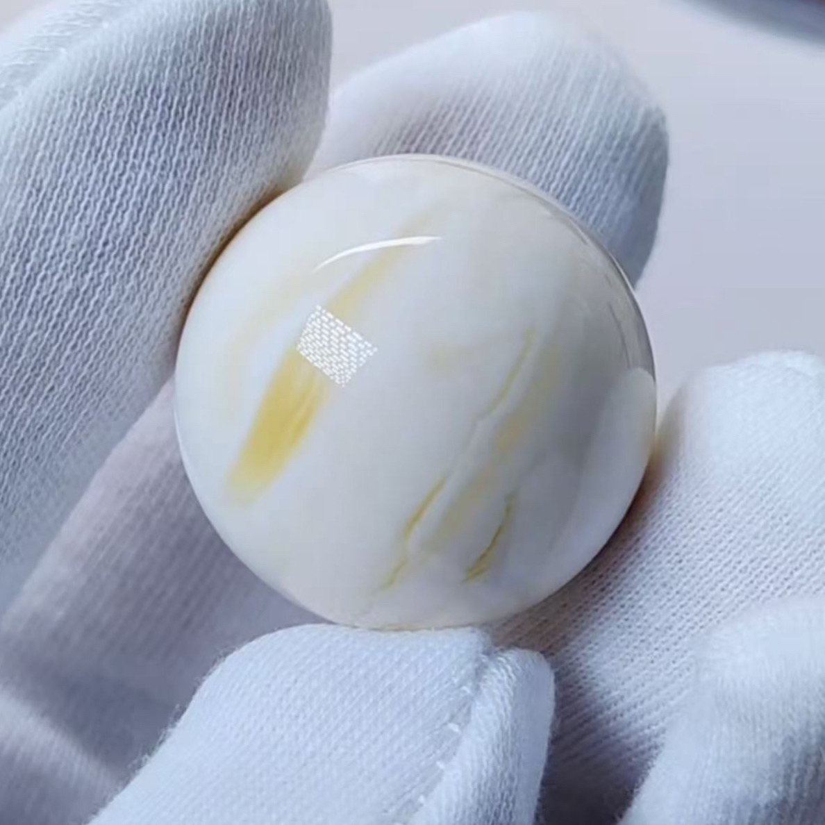 1.6金瓷白圆珠【拍一送一限购1单】