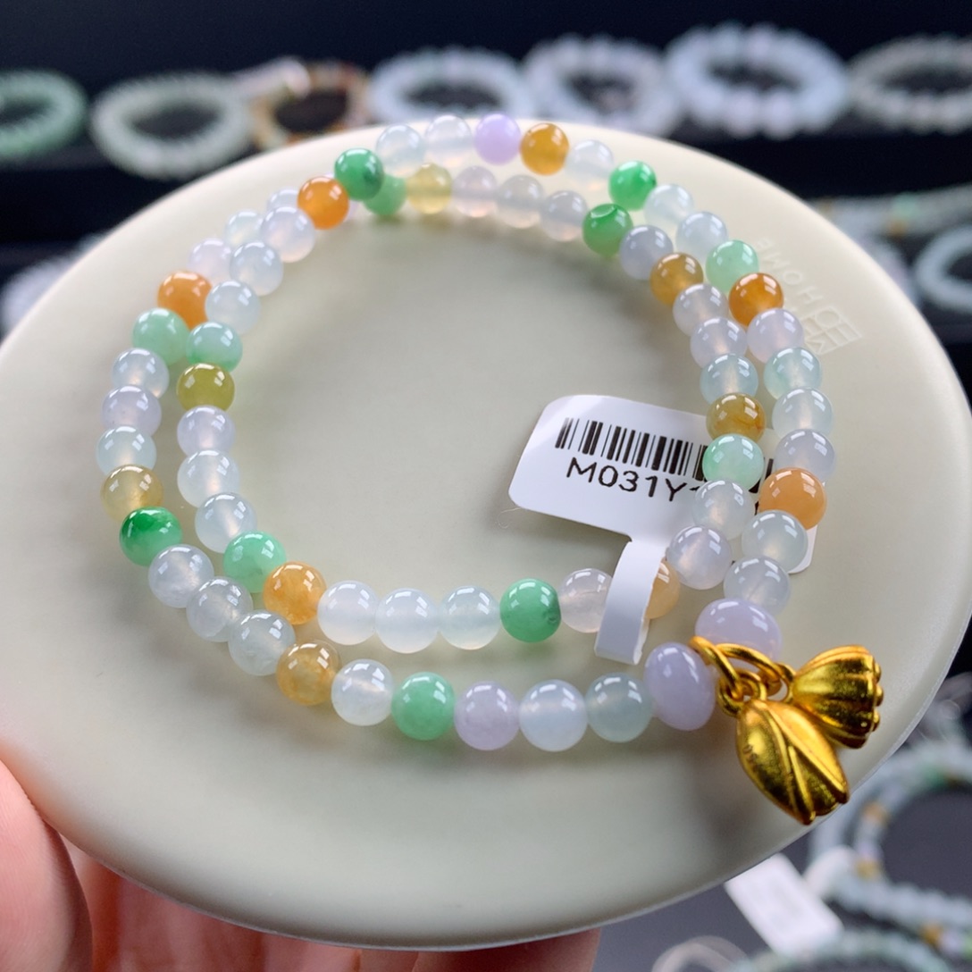 翡翠未镶嵌手链卡5