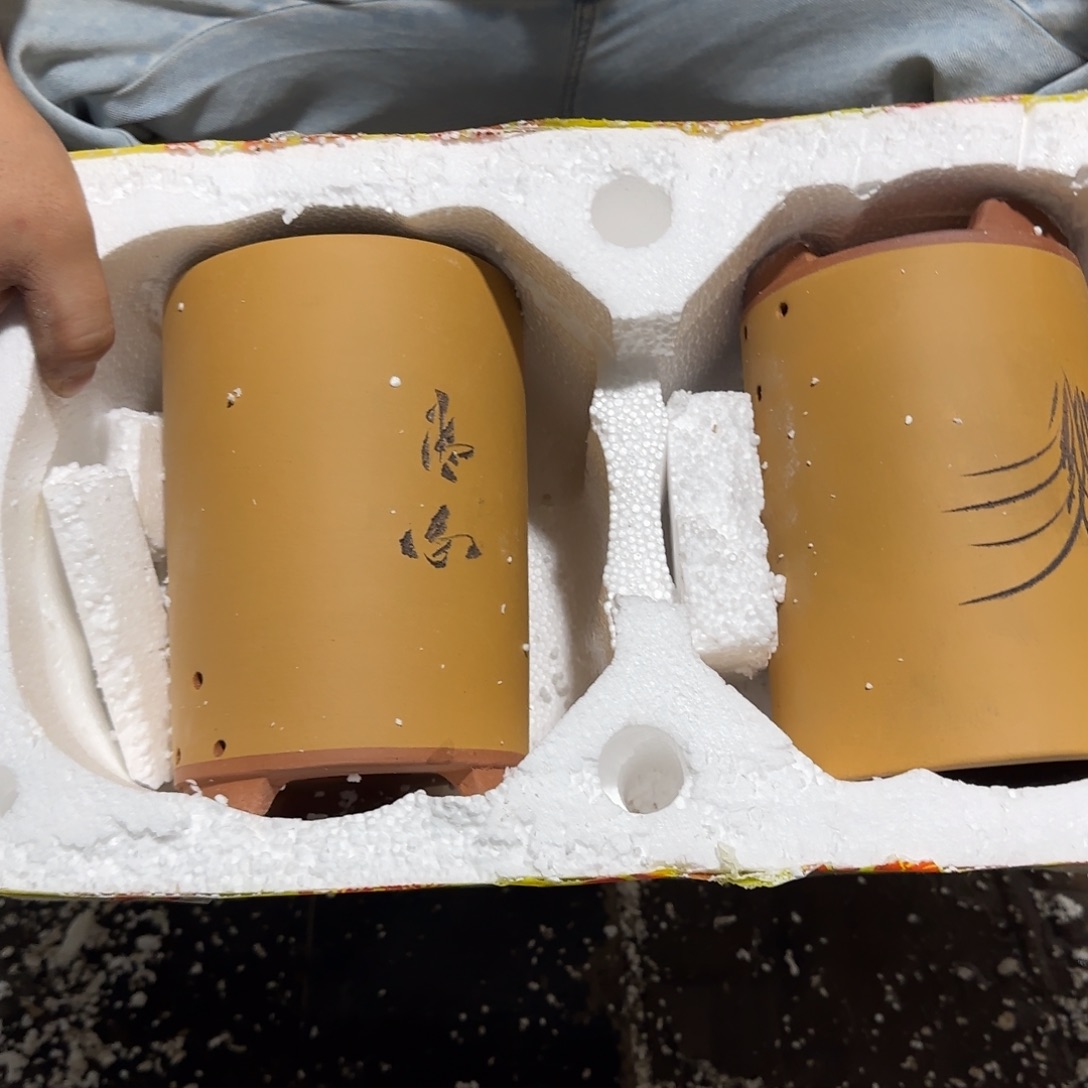 紫泥花盆口径14.18口径