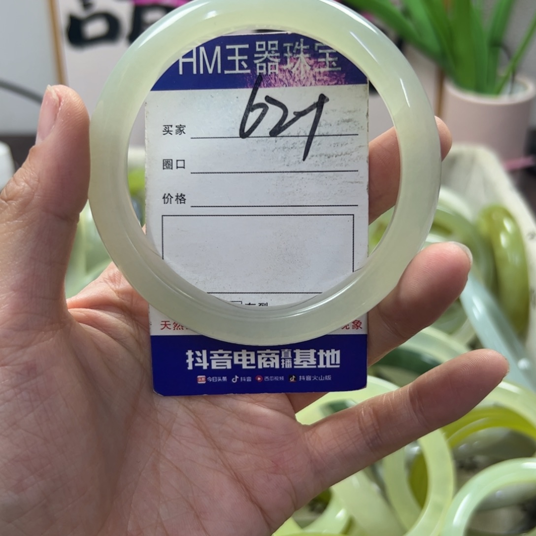 蛇纹石玉手镯未镶嵌161 