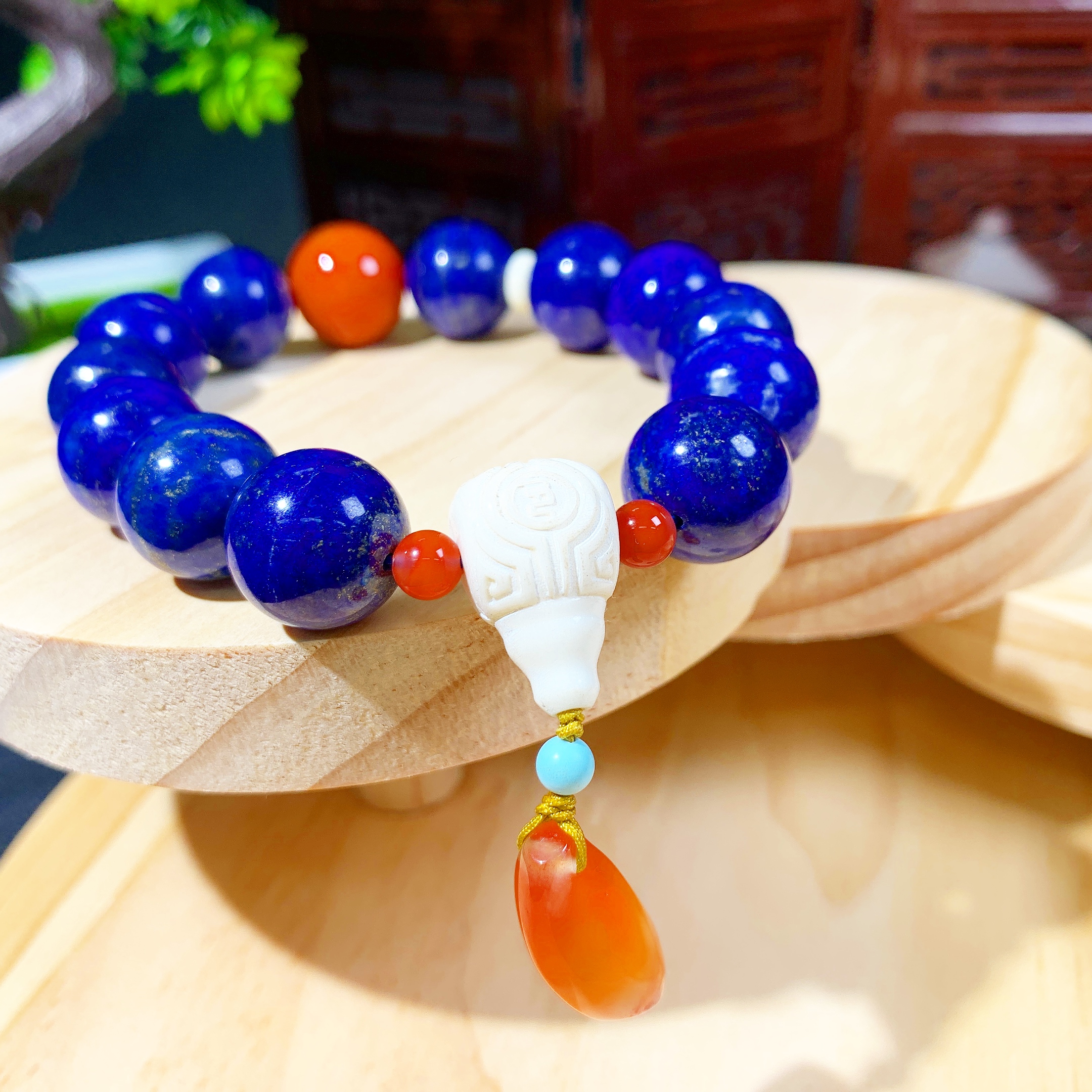 【珠宝一姐】青金石多宝手串 2412230101（一件/多样性发货）