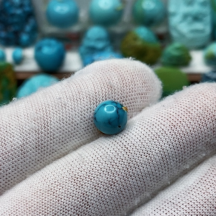 绿松石未镶嵌天然原矿 地大质检