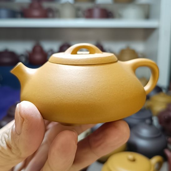 茶壶紫砂原矿黄金段泥乳瓢170cc半手工