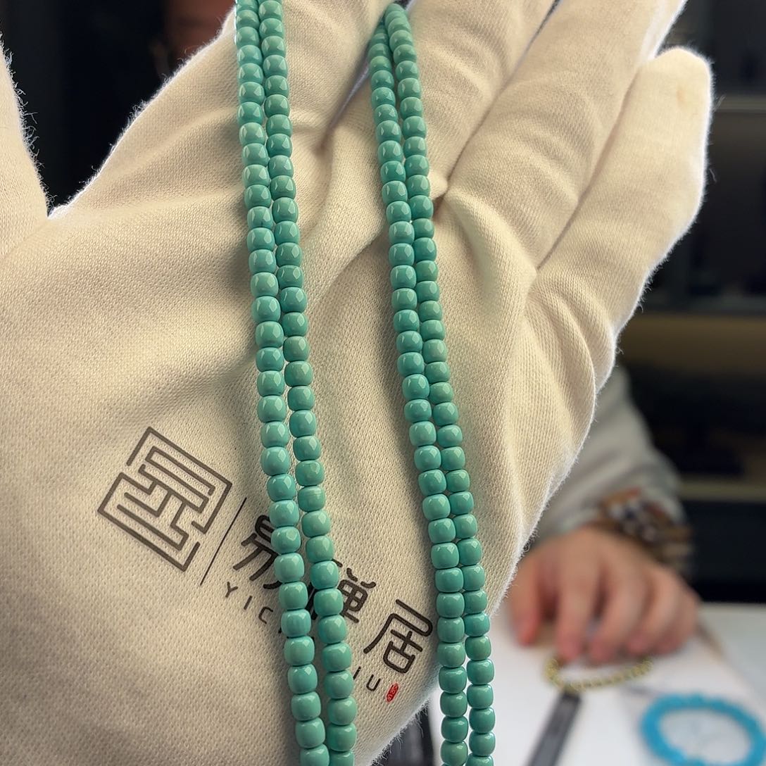 绿松石未镶嵌挂件3.8mm