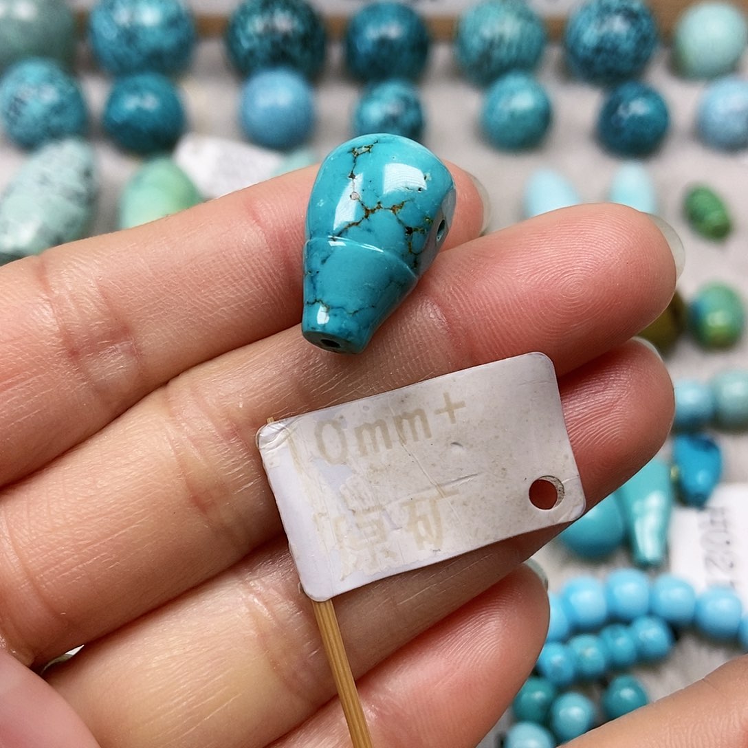 未镶嵌绿松石珠宝半成品