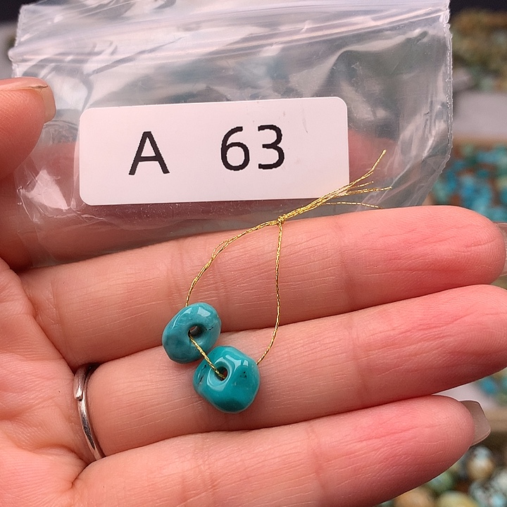 绿松石未镶嵌扣子