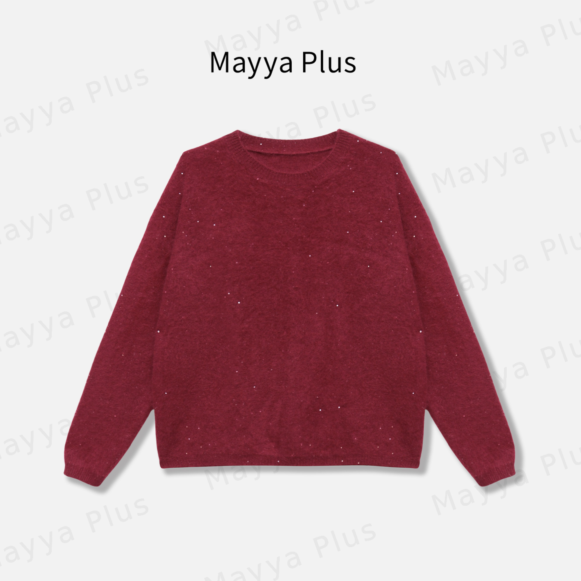 【温柔星空】气质显瘦毛茸茸毛织上衣32547617