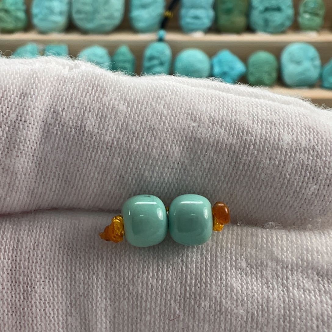 未镶嵌绿松石圆珠 5.8mm