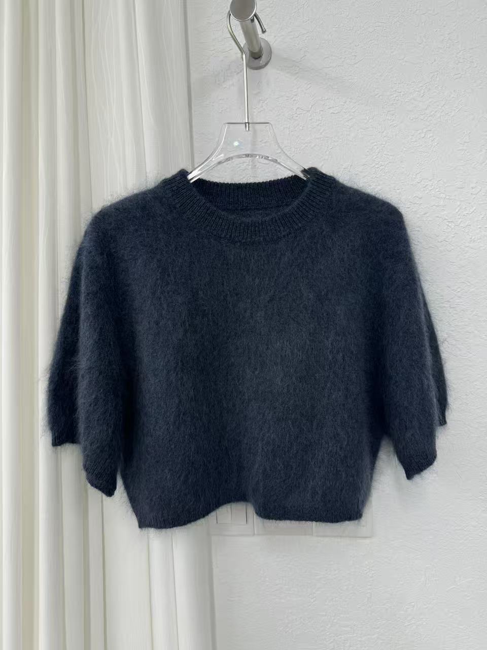 30山羊绒拉绒时尚休闲露脐打底-892