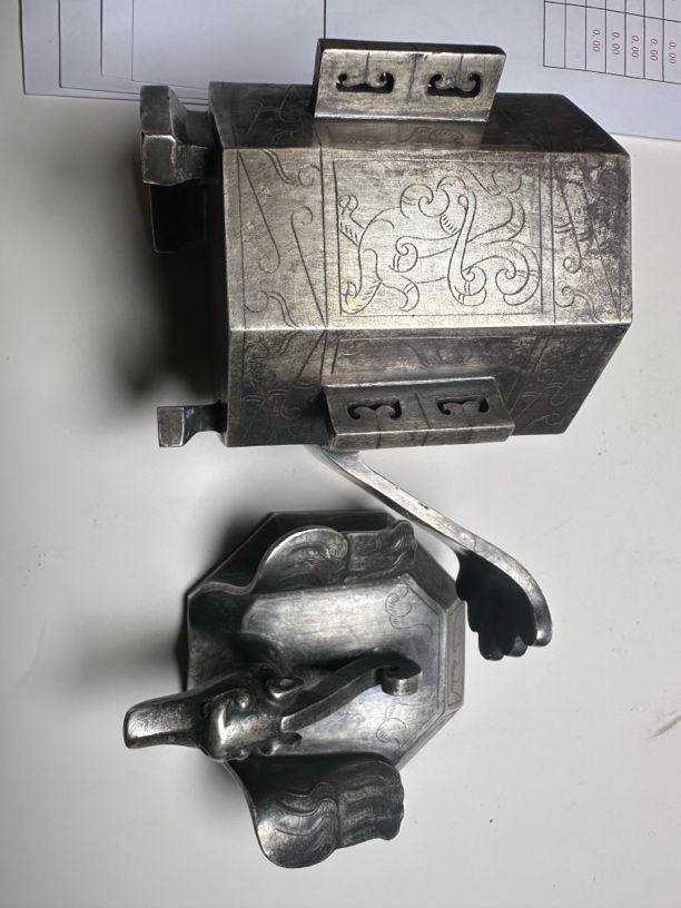 800银银制品 汉代风格，白银栀