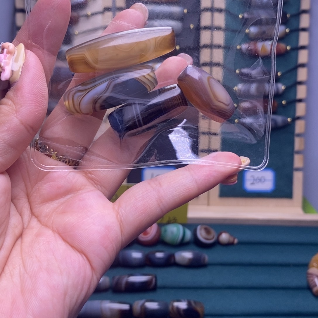 杨***竹玛瑙/玉髓合金吊坠(不含链)