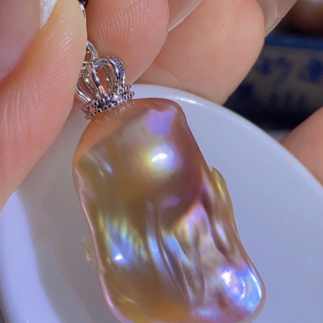 合金淡水珍珠微瑕天然淡水珍珠