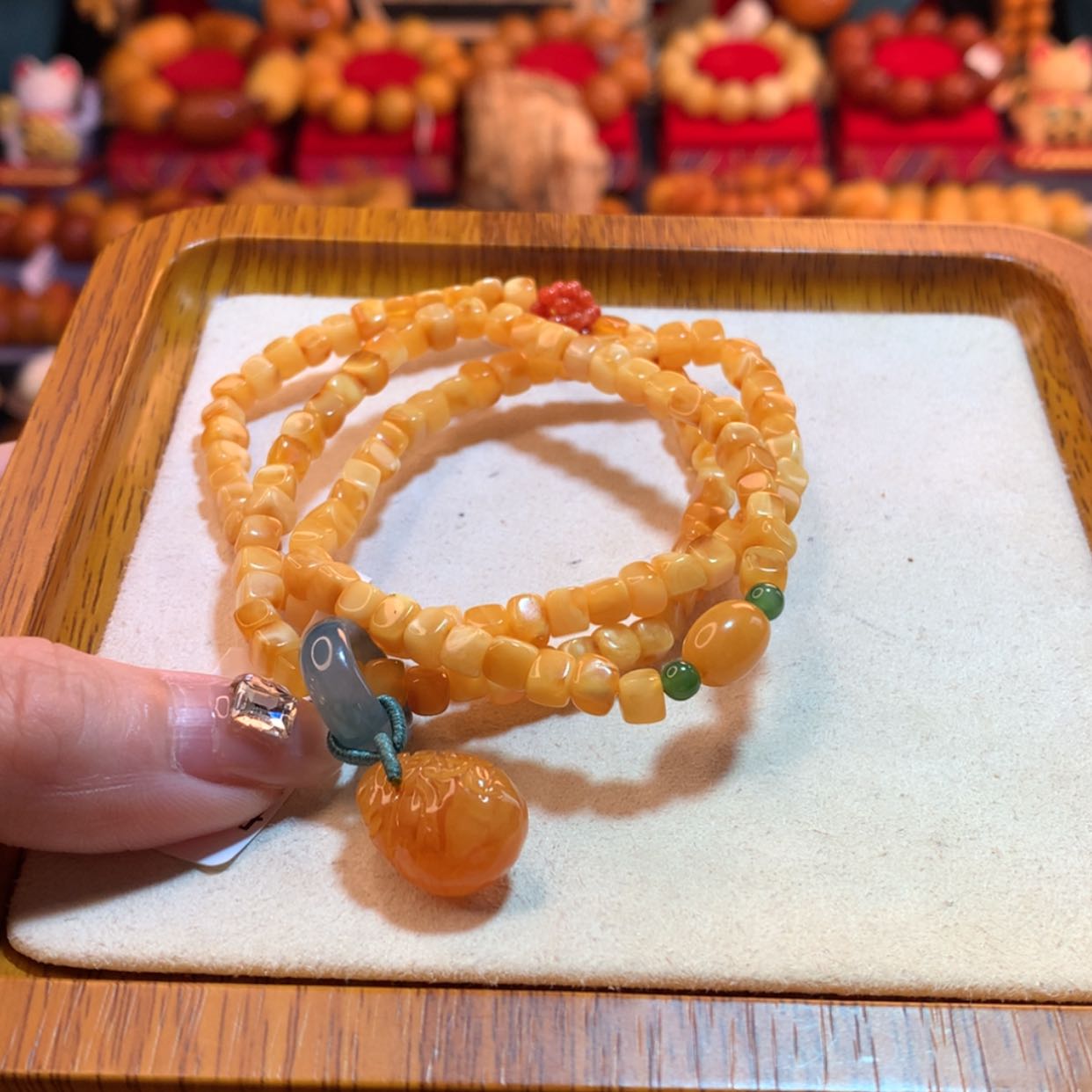 【闪购商品】蜜蜡手链未镶嵌蜜蜡手链