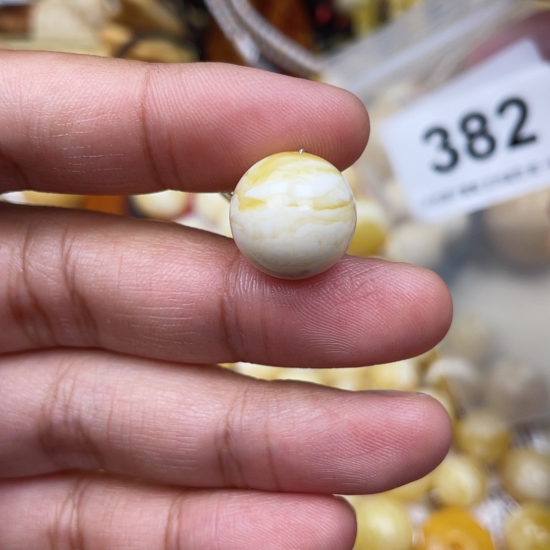 蜜蜡未镶嵌珠宝奇石沙眼14.8虎皮