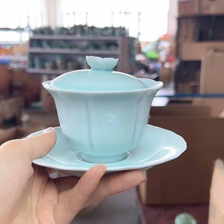 龙泉云间青瓷小米茶器