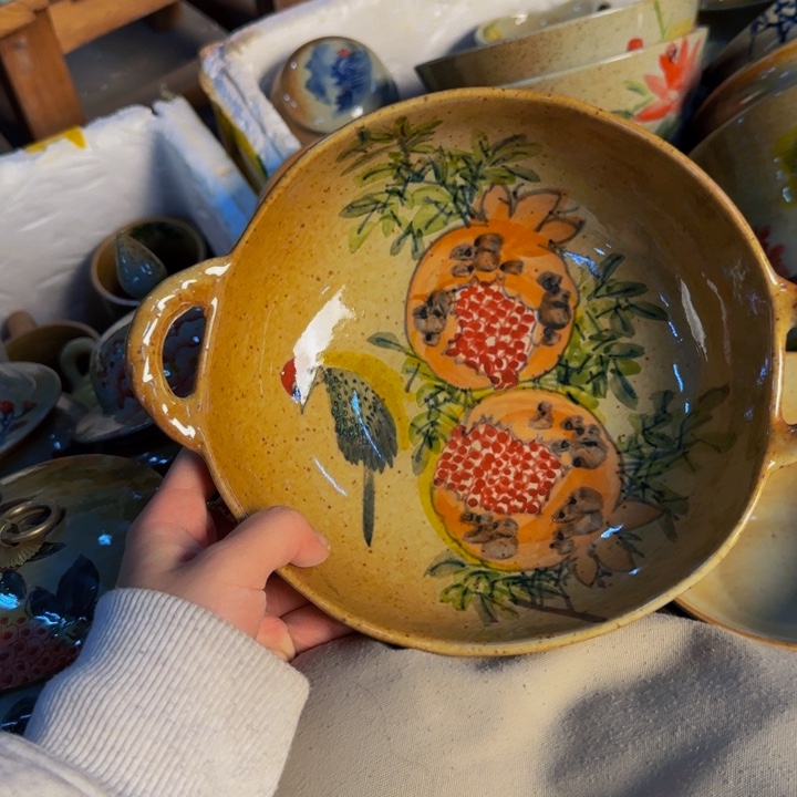 瓷片景德镇陶瓷手工手绘