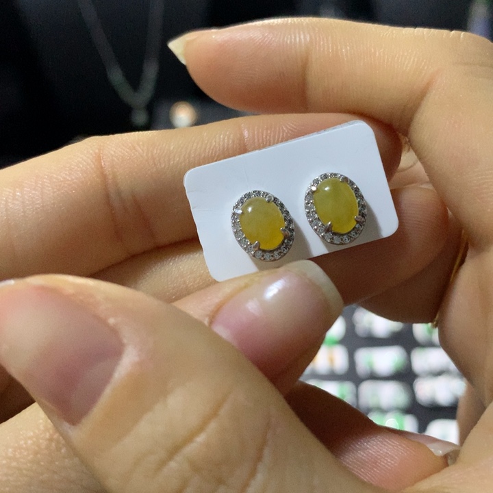 翡翠银S925镶嵌戒指