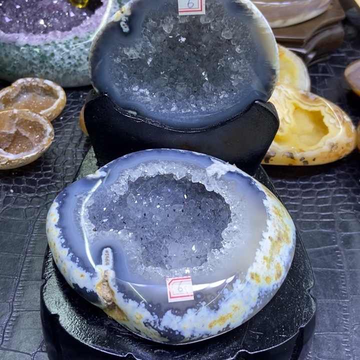 未镶嵌珠宝半成品水晶聚宝盆