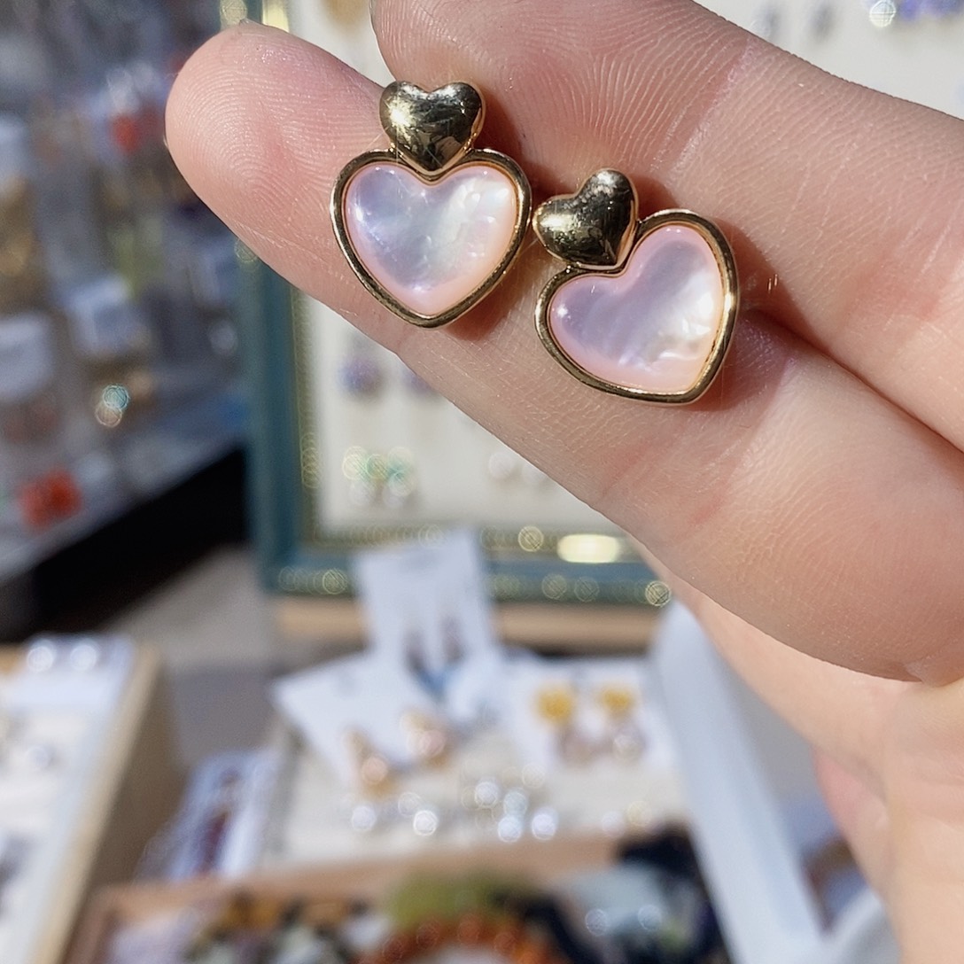 淡水珍珠耳饰银S925镶嵌