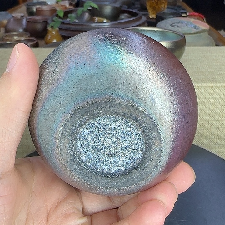 相***雨云南建水紫陶浪鬼柴烧壶