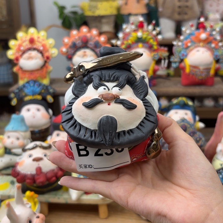 安***元摆件手捏陶艺摆件