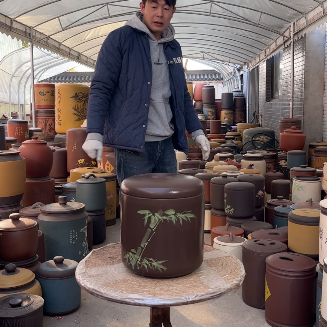 紫砂茶叶罐8 饼茶叶罐