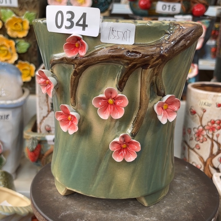 紫砂花盆粗陶材质多肉花盆