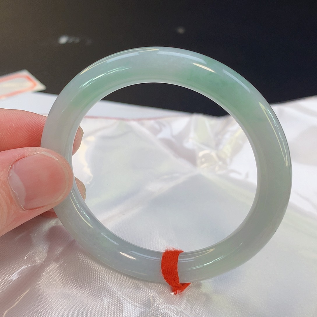 翡翠手镯未镶嵌607缅甸天然翡翠A货