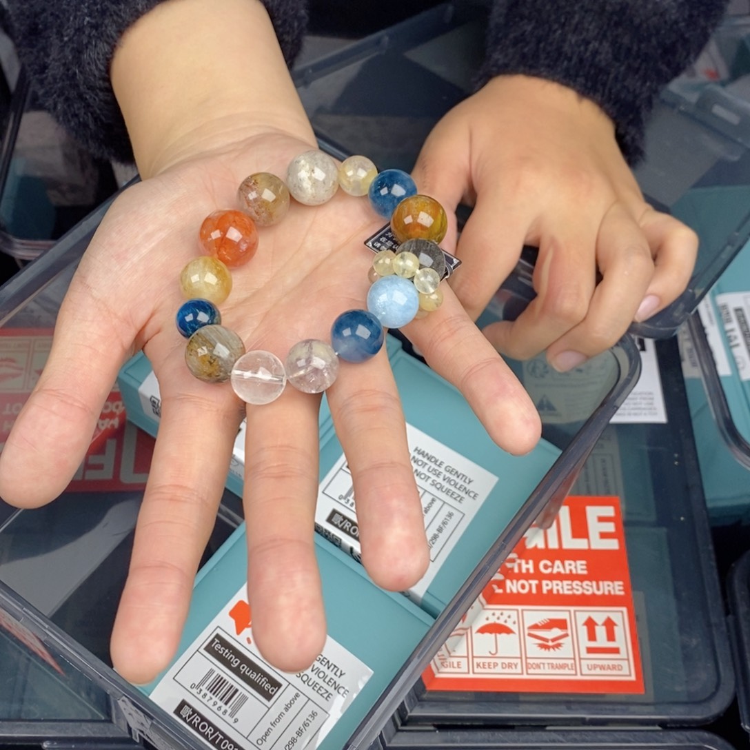 水晶手链银S925镶嵌