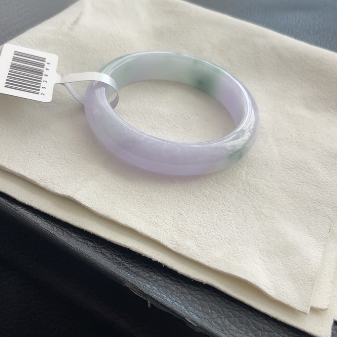 翡翠未镶嵌手镯纹51.5正圈