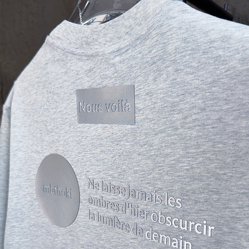 MBTHOKI【新钢印美拉德男女同款】t恤纯棉重磅夏季新款休闲短袖百搭