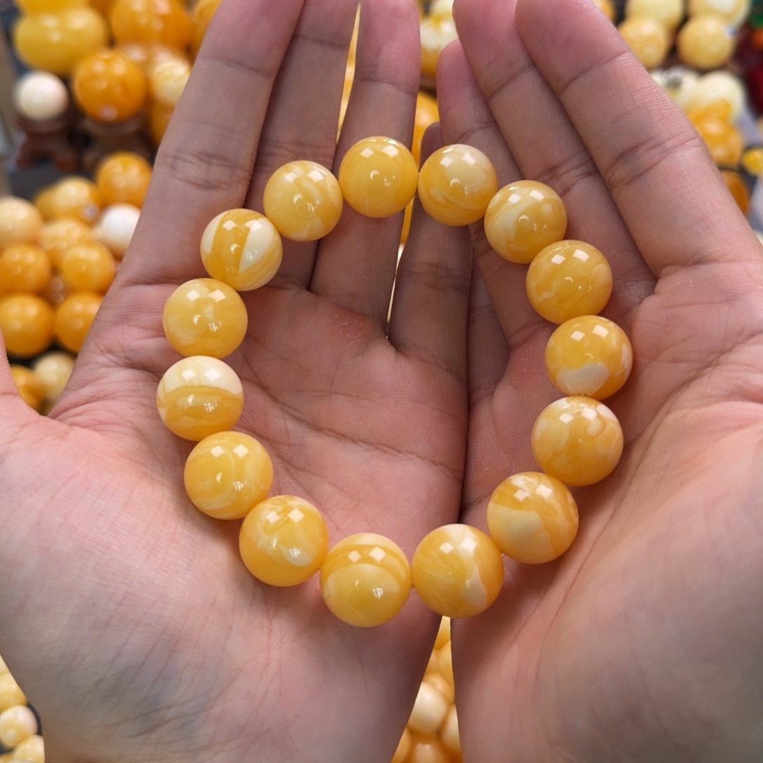 琥珀未镶嵌珠宝奇石16mm同料