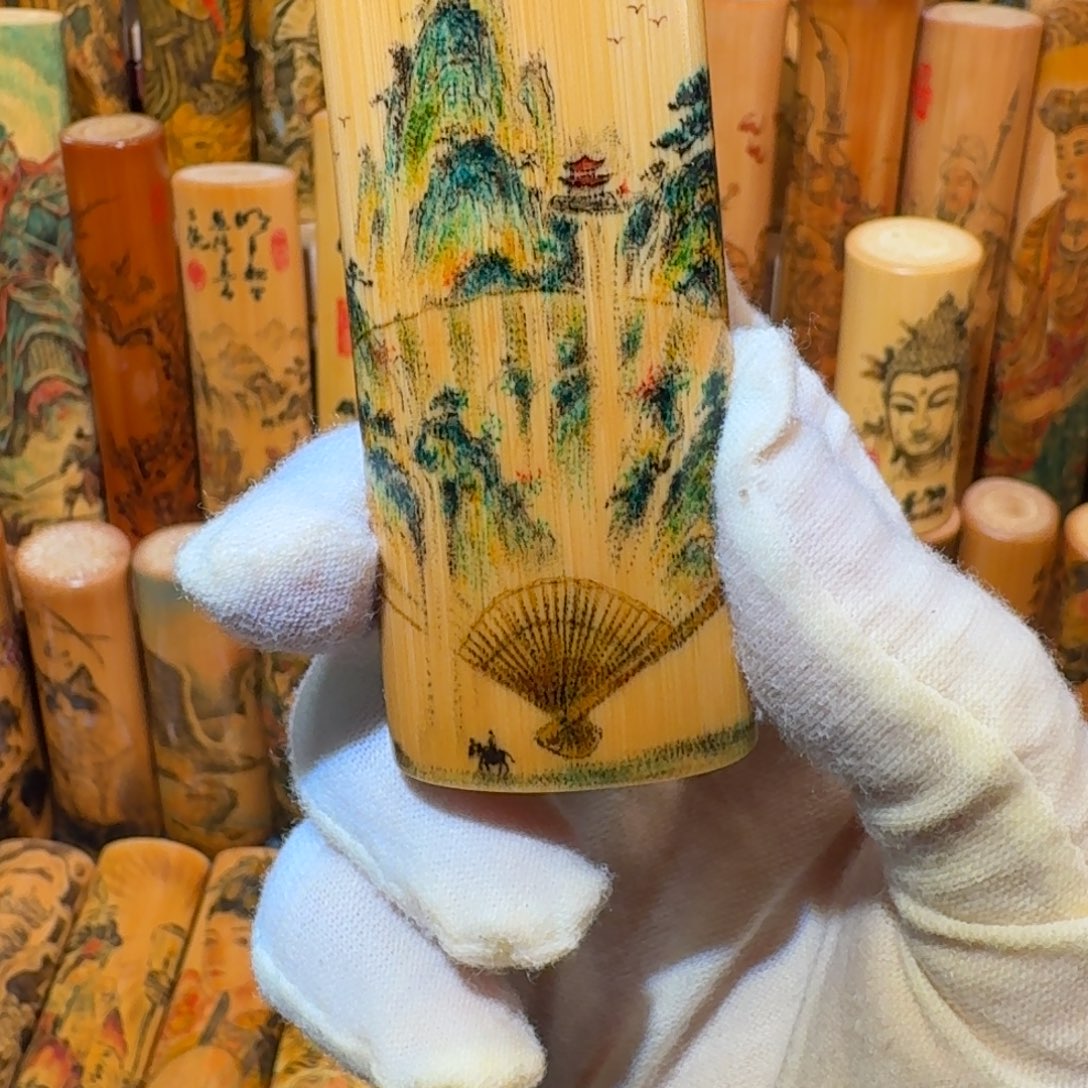 竹扇面针刺精品系列