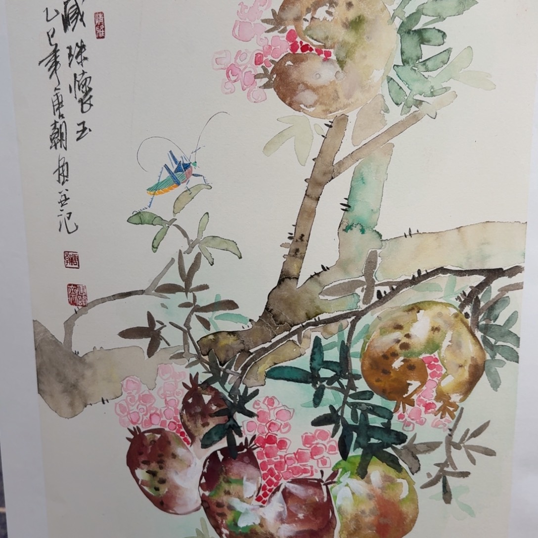 国画国画作品山水花鸟