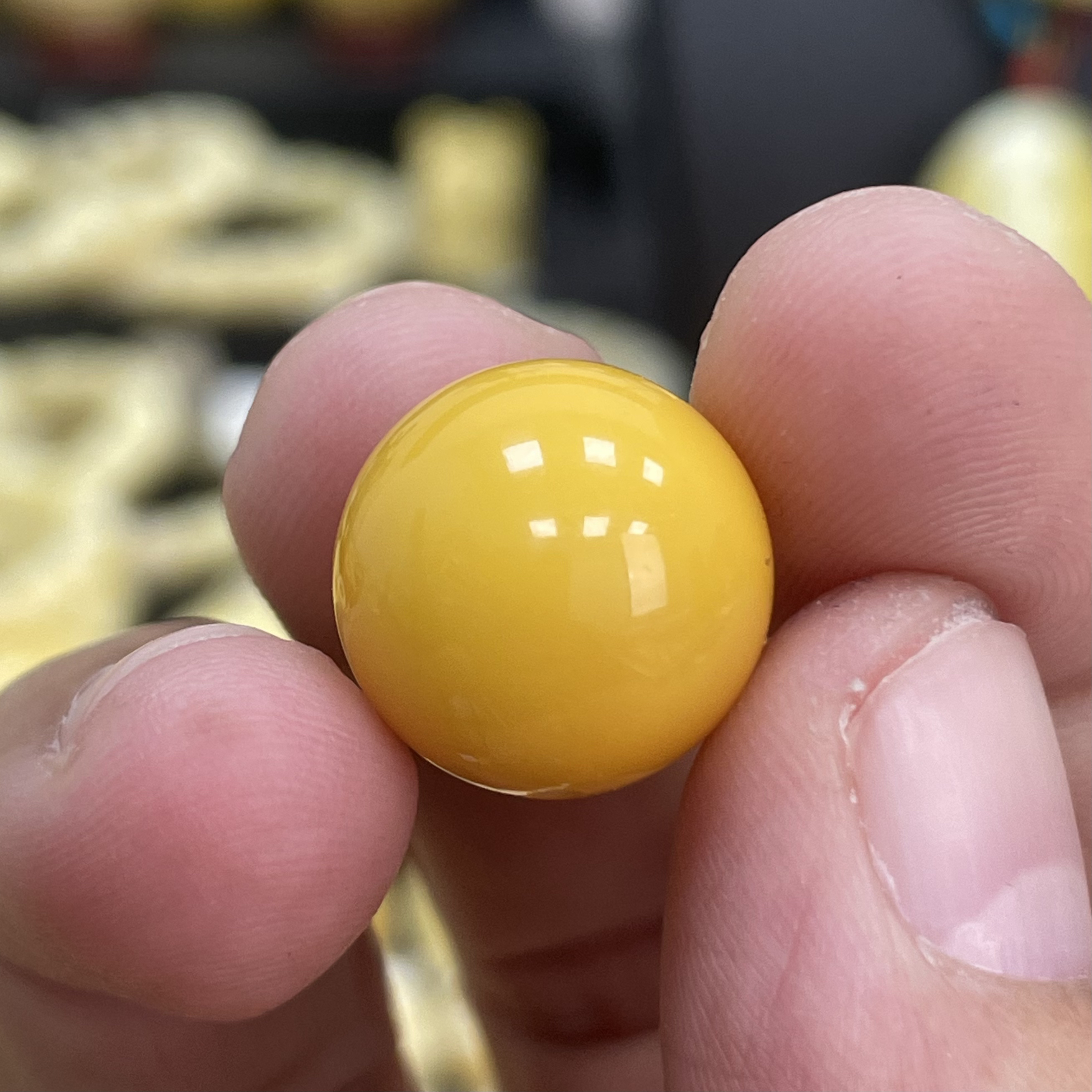 魔梵珠宝｜14.6mm俄料天然蜜蜡 浓蜡鸡油黄 微瑕款式