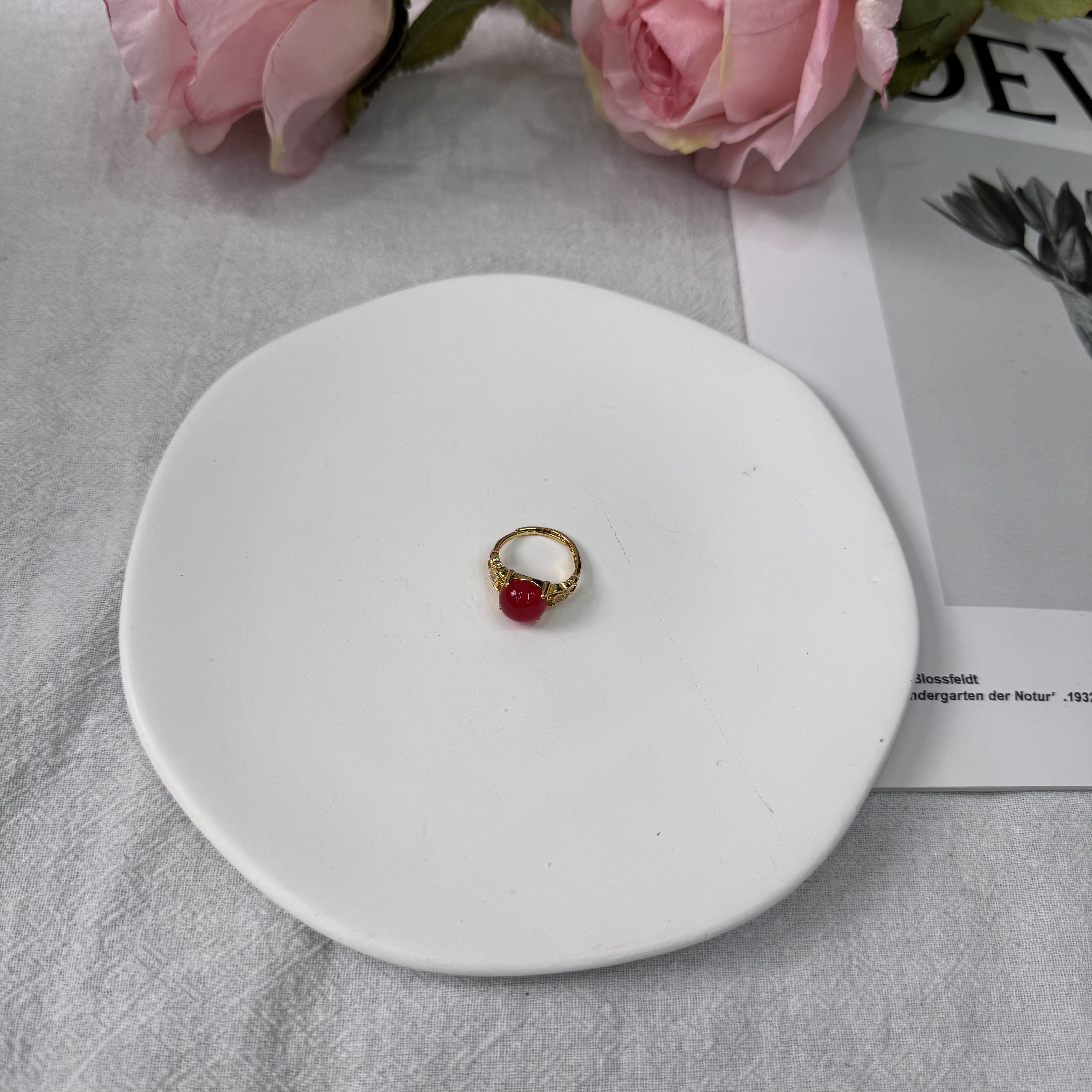 高定珠宝红翡戒指XM1647S68