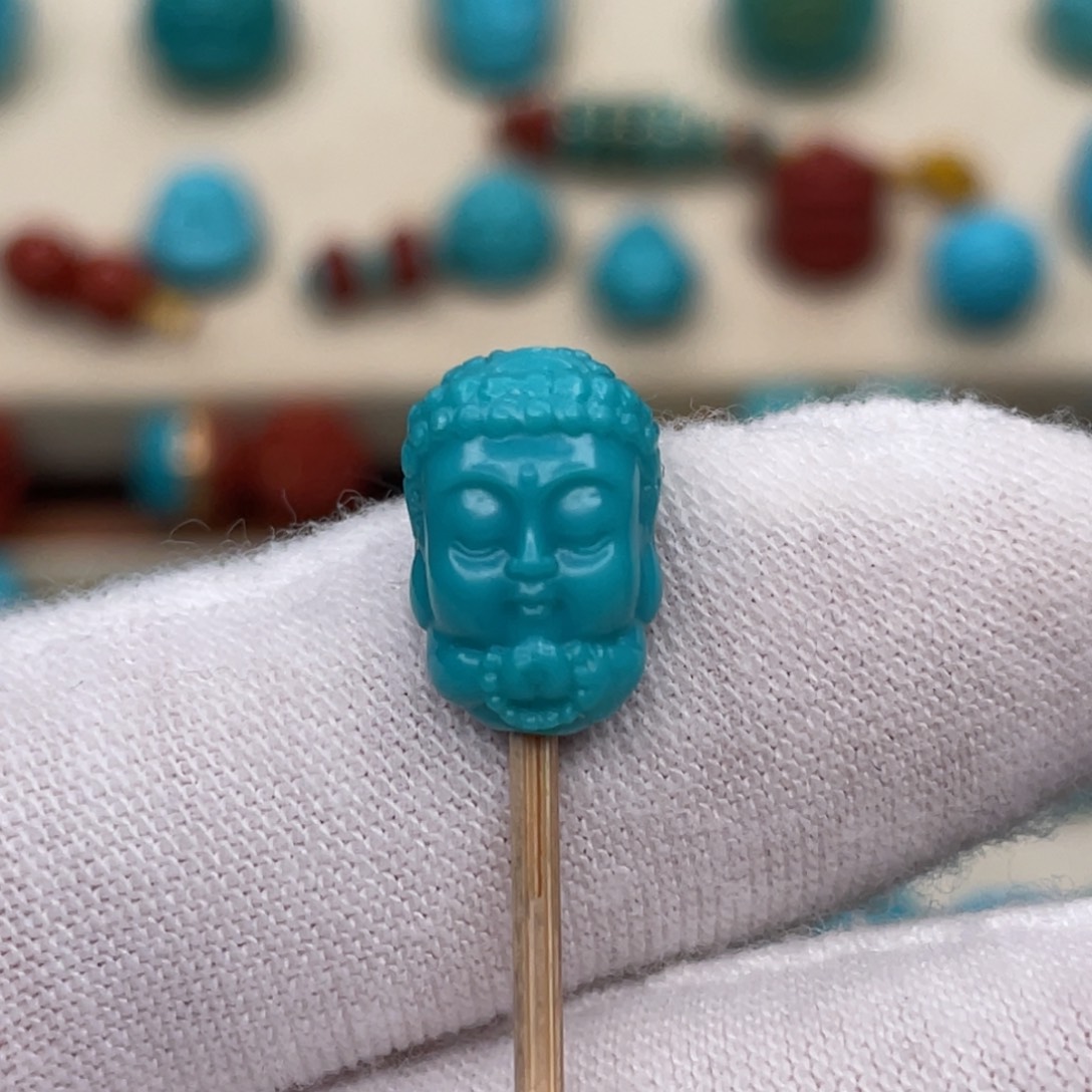 绿松石挂件未镶嵌8.5mm