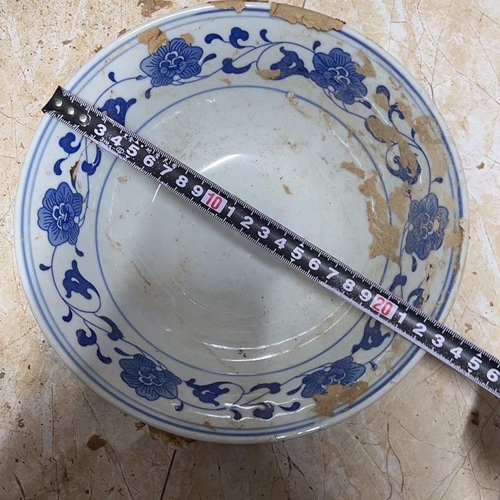 陶摆件23*7厘米芙蓉花碗景德镇