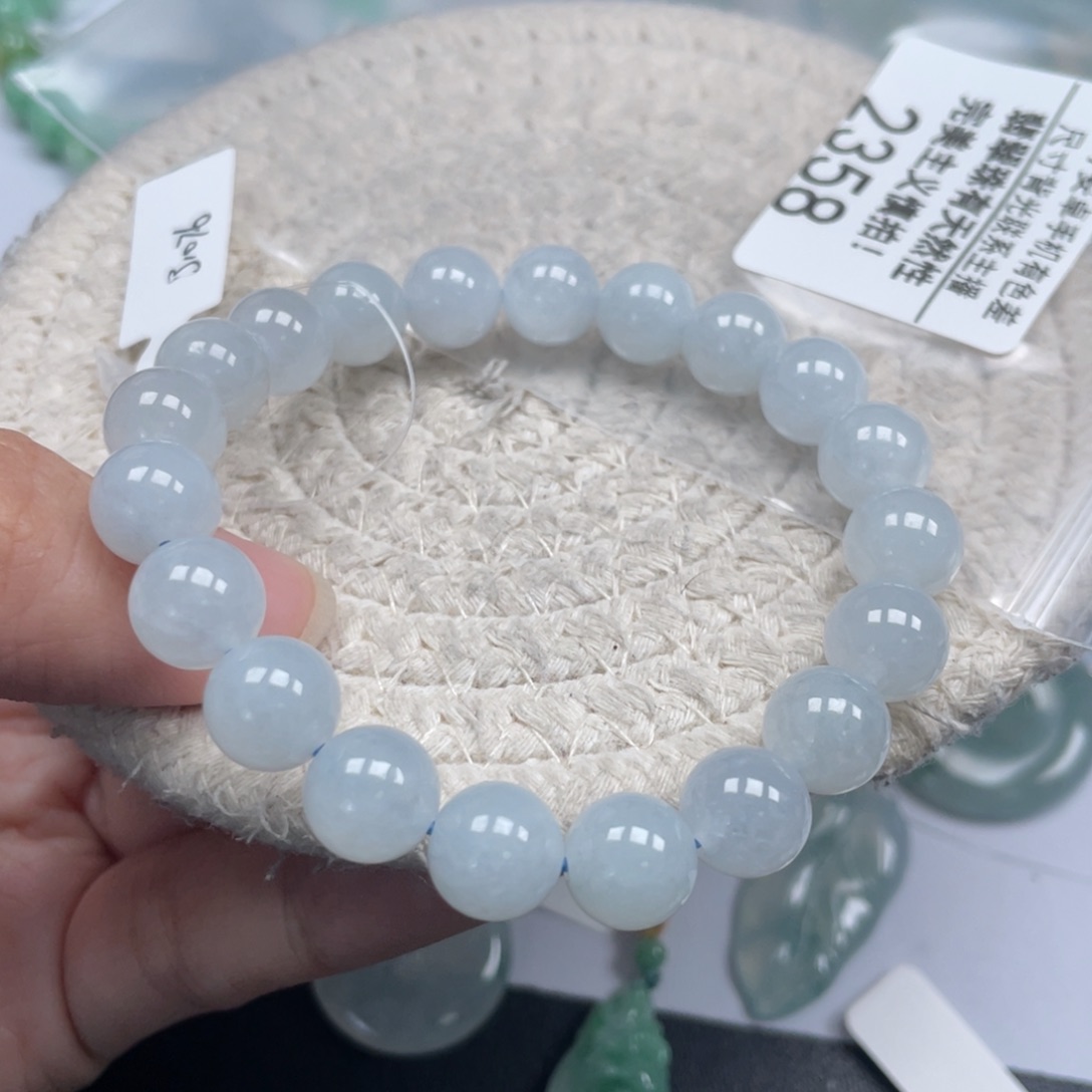 翡翠未镶嵌手链天然A货缅甸翡翠9.7