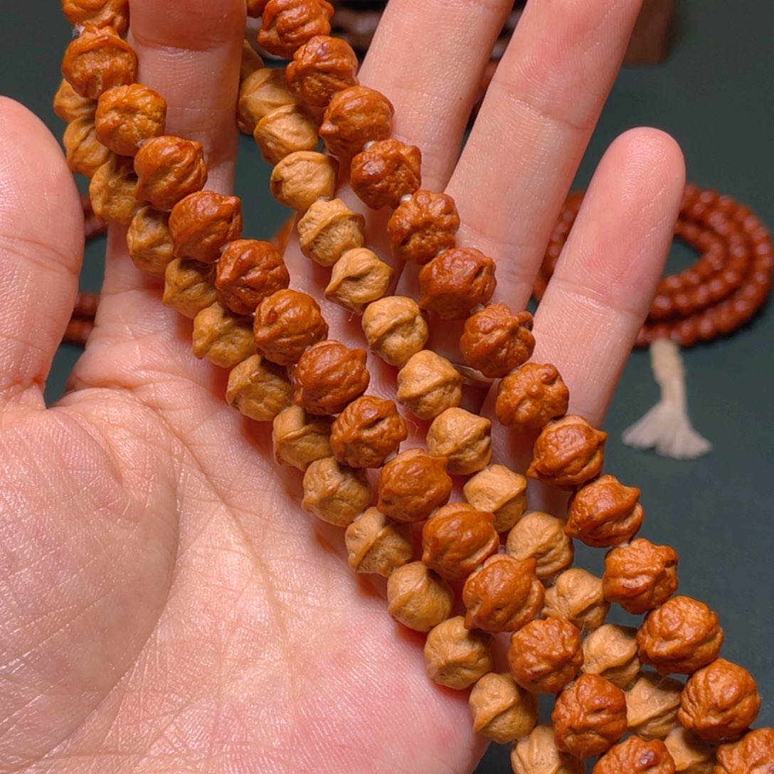 柏香籽/百香籽吊坠白芽横打手持