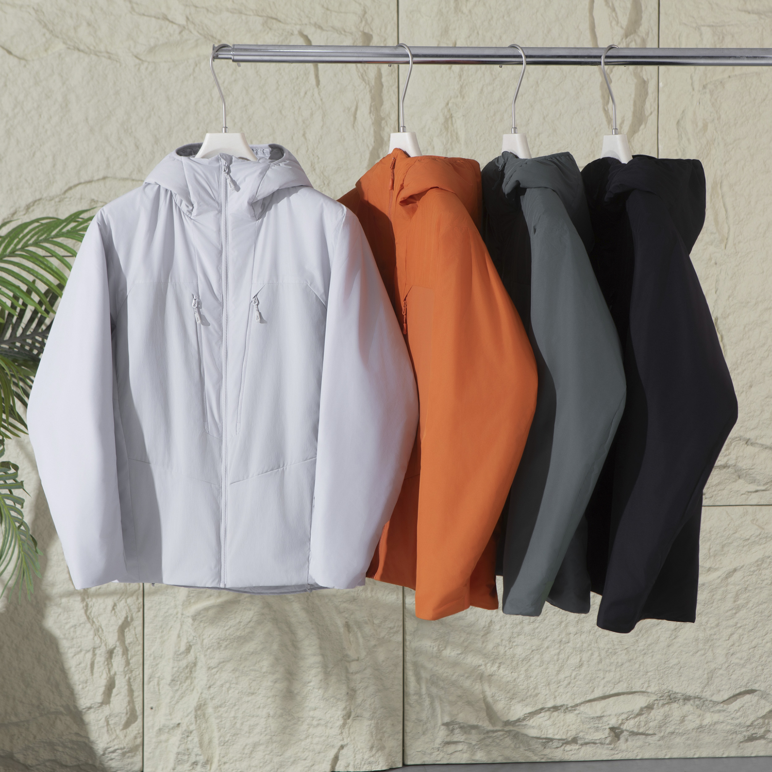 男女冬季户外休闲百搭防风防水耐磨保暖连帽棉衣外套HT139-