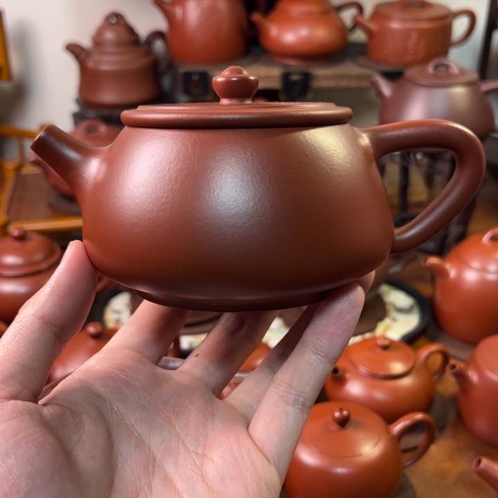 九***物茶壶紫砂宽口石瓢280cc