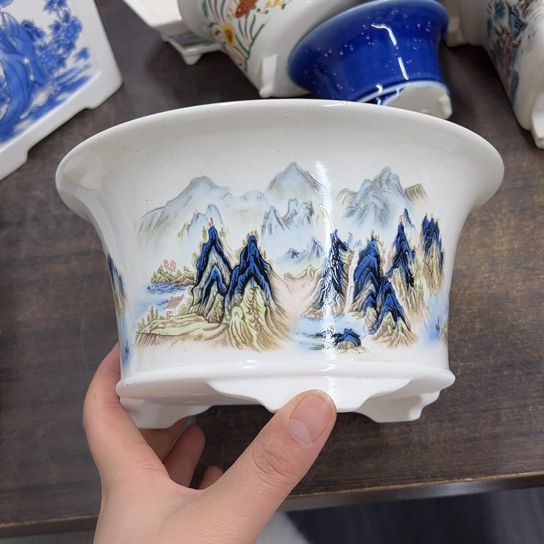 紫砂花盆776号瑕疵20/10cm