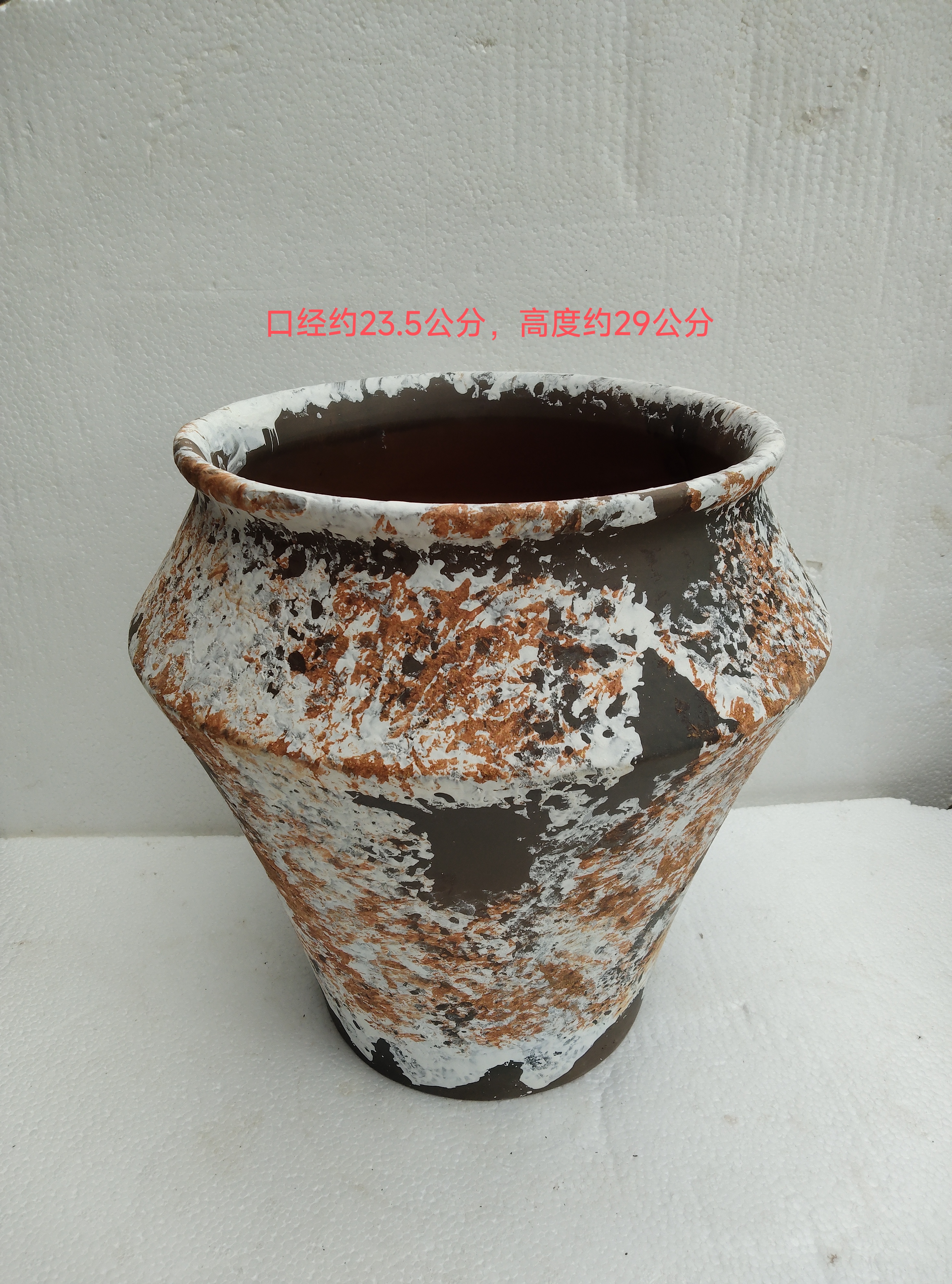 复古简约粗陶大口径法师老桩多肉绿植花盆透气适用室内外