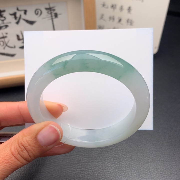 翡翠手镯未镶嵌翡翠手镯57圈口
