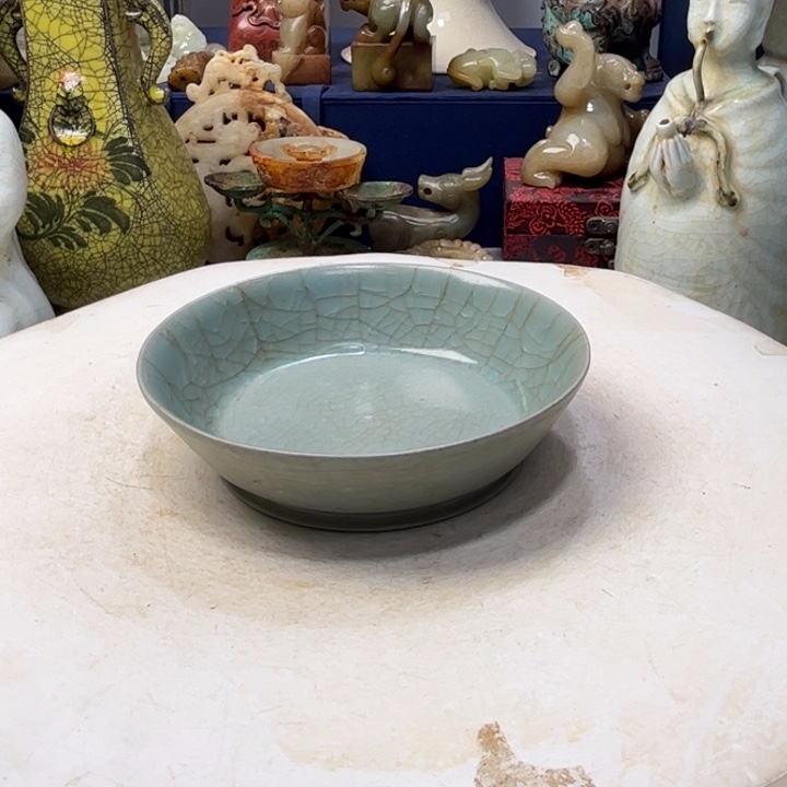 摆件汝窑平口洗瓷器摆件1